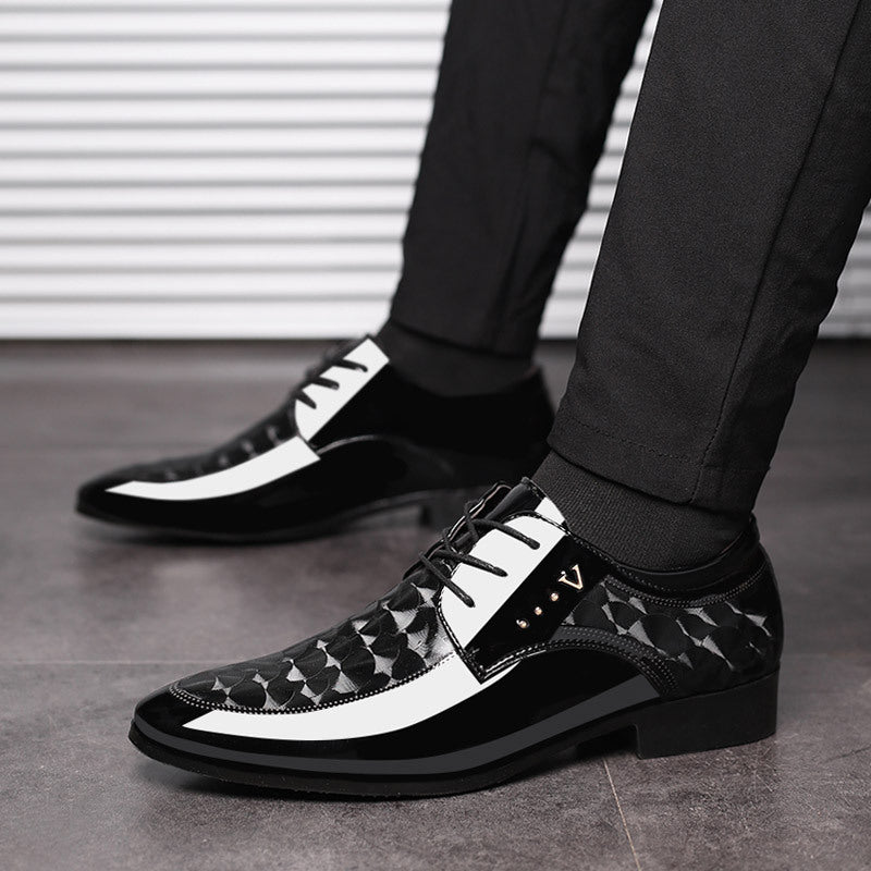 Men's Bright Leather Dress Shoes