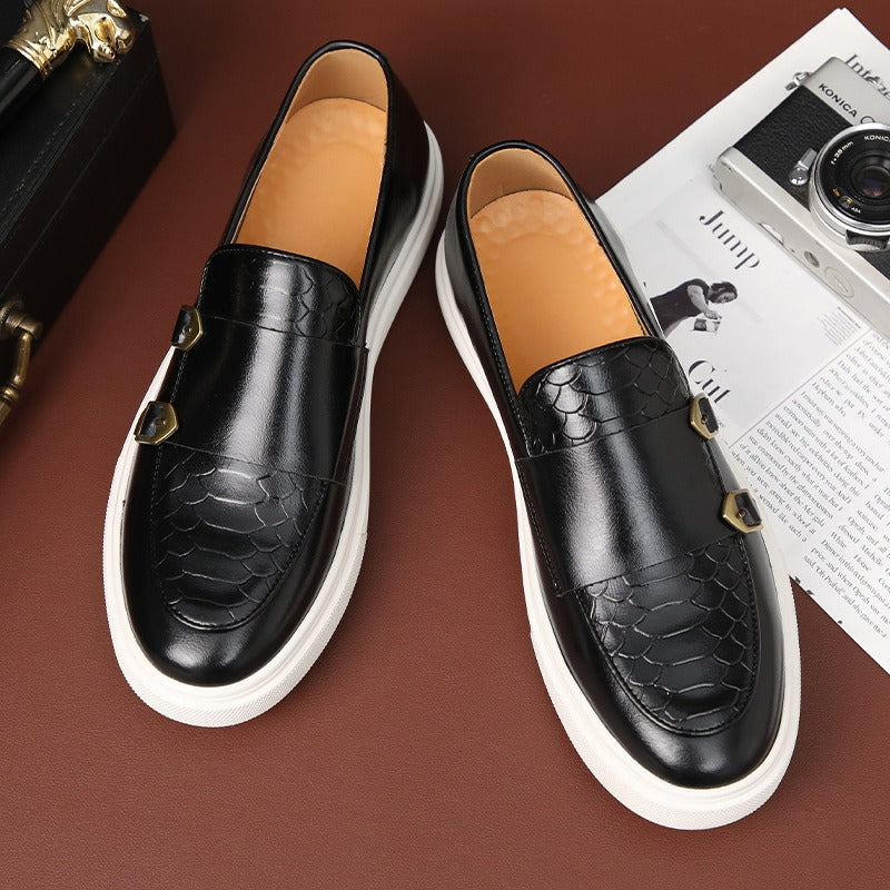 Men's Casual Leather Board Shoes