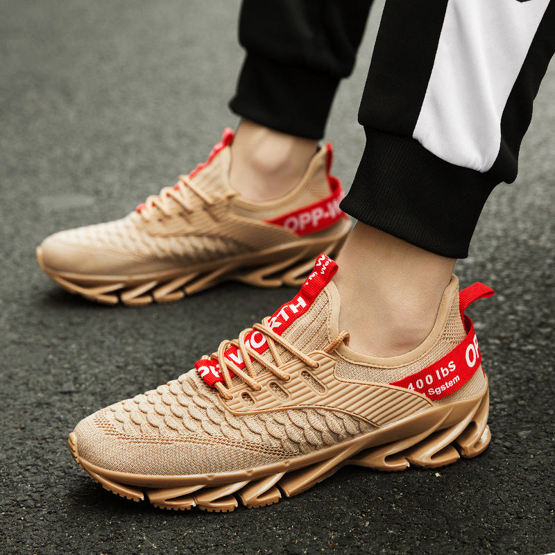 Men's autumn blade shoes large size flying mesh student sports casual running shoes