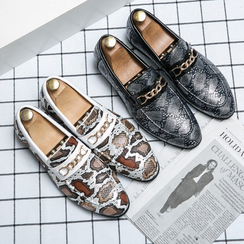 Men's Luxury Gold Oxford Shoes