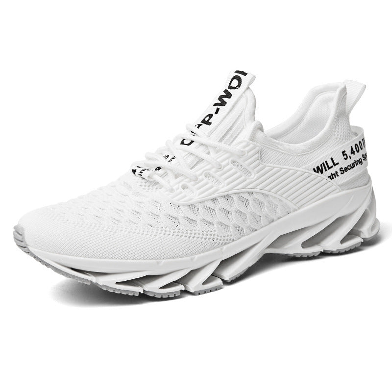 Men's autumn blade shoes large size flying mesh student sports casual running shoes