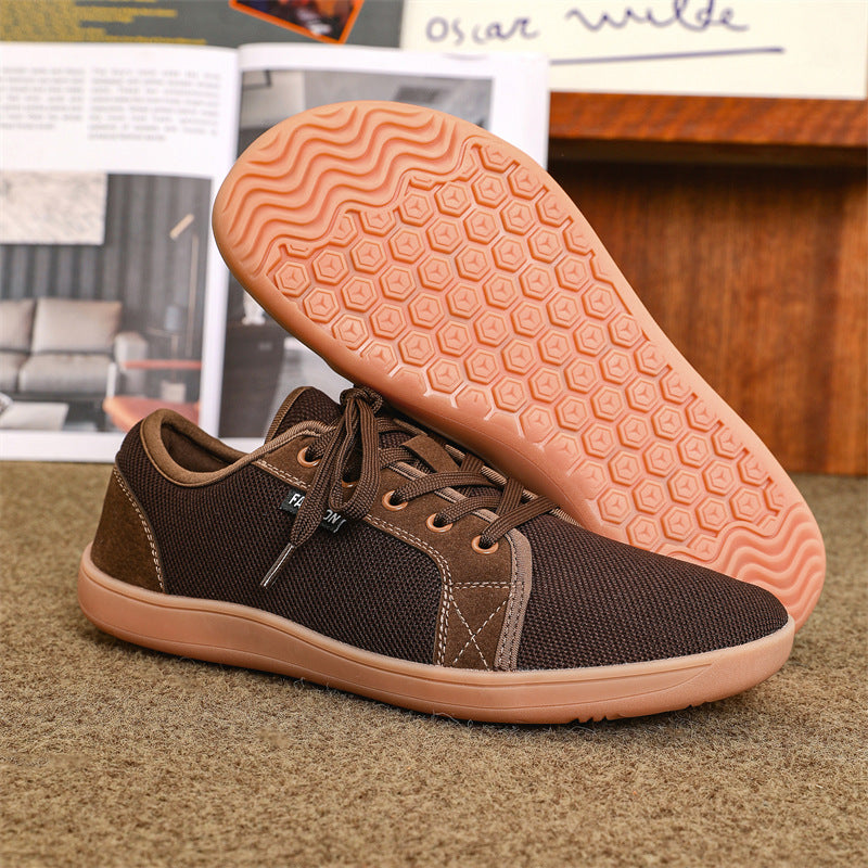 Wide Head Barefoot Shoes for Men and Women, Large Size 48, Casual Sports Shoes, Summer Breathable Mesh Shoes for Men