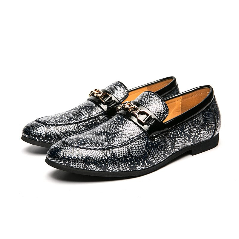 Men's Luxury Gold Oxford Shoes