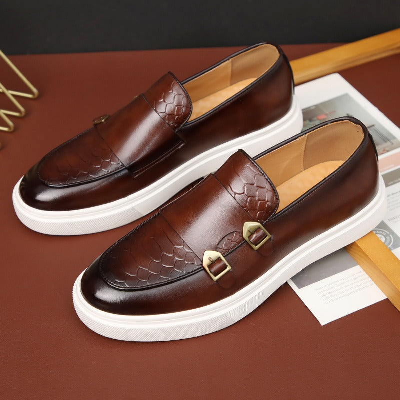 Men's Casual Leather Board Shoes