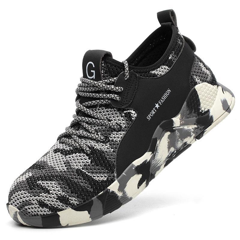 Men Boots Steel Toe Work Safety Boot Anti smashing Puncture Safety Shoes For Casual Sneaker Men Shoes Army Boots Work Shoes