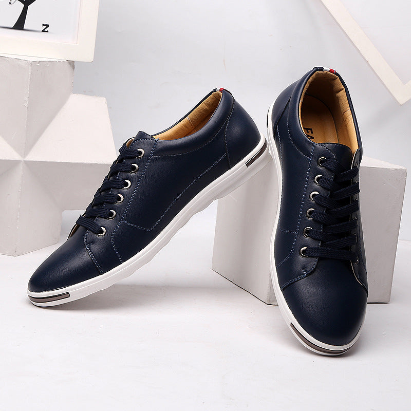 Student men's autumn Korean style trendy all-match casual sports shoes white flat shoes