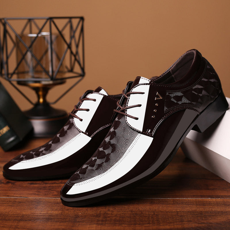 Men's Bright Leather Dress Shoes