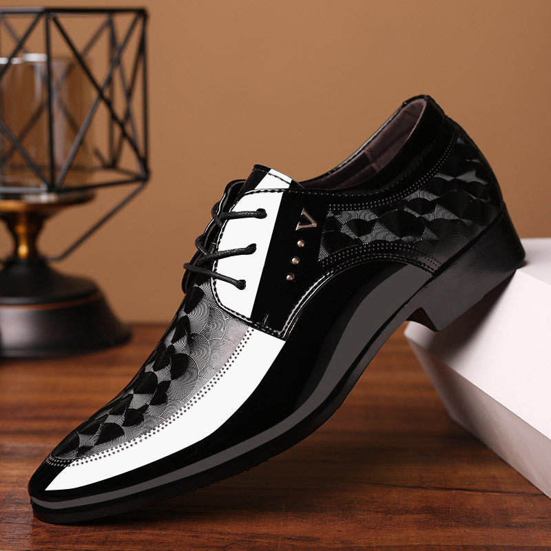 Men's Bright Leather Dress Shoes