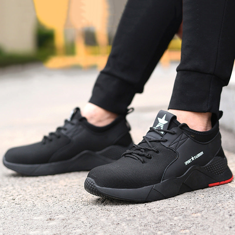 Men Boots Steel Toe Work Safety Boot Anti smashing Puncture Safety Shoes For Casual Sneaker Men Shoes Army Boots Work Shoes