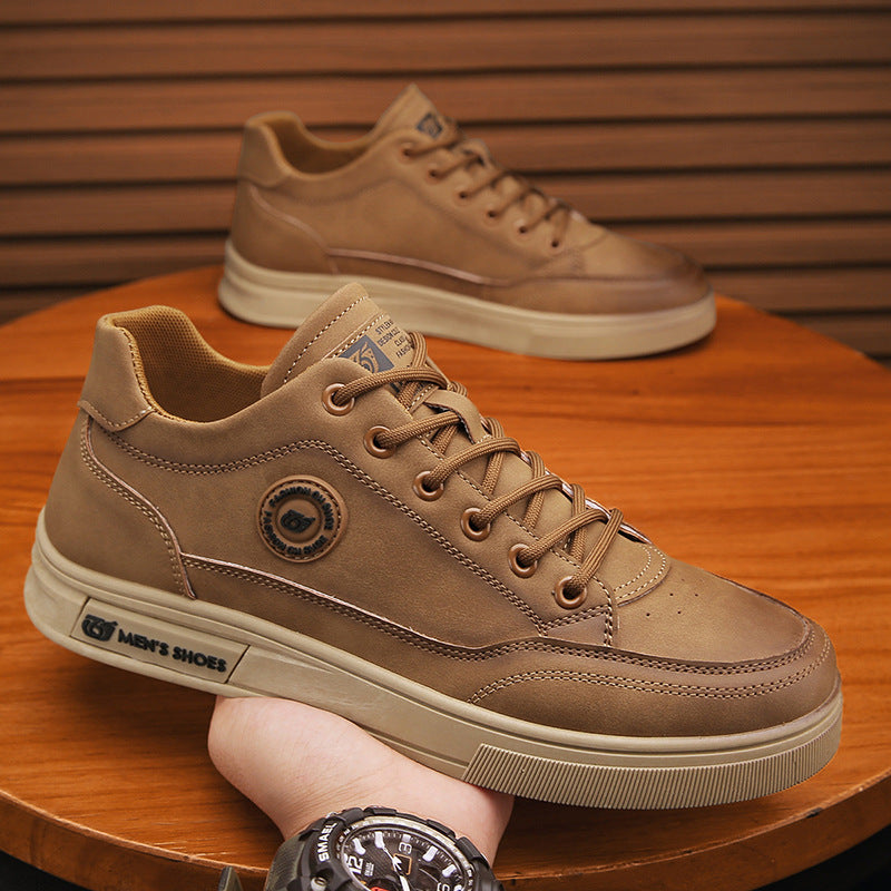 British style workwear Martin leather shoes soft soled casual shoes men's one foot trendy shoes