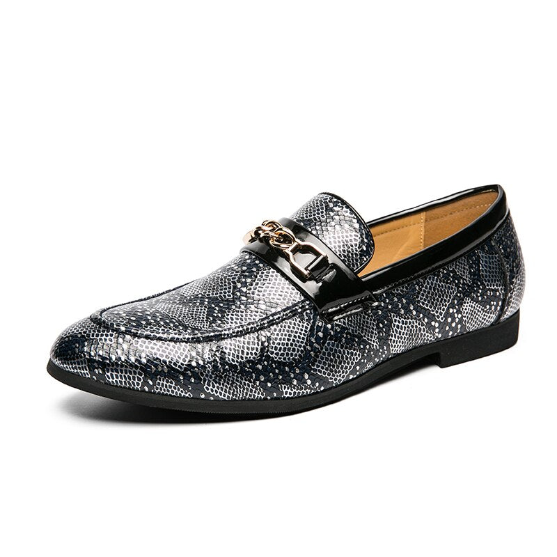 Men's Luxury Gold Oxford Shoes