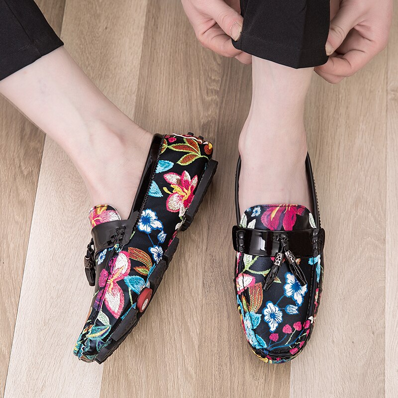 Men's Floral Loafers