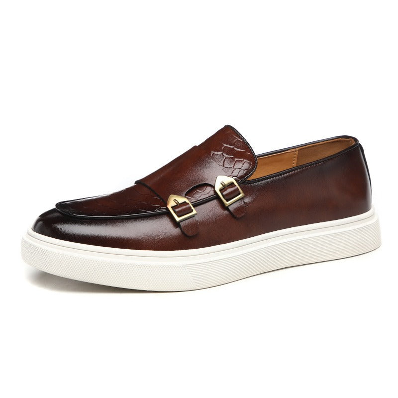 Men's Casual Leather Board Shoes